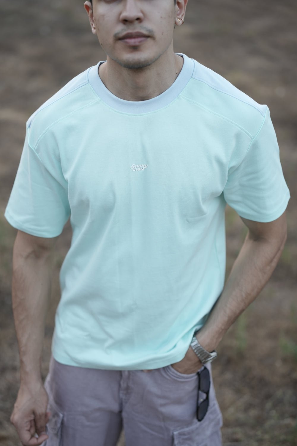 Pool Boi Tee ( Sea Mint Green ) - Sunny Rays