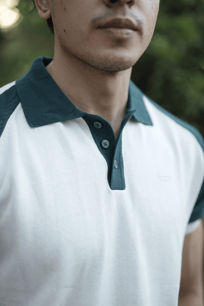 Raglan Sleeves Knit Polo - Sunny Rays