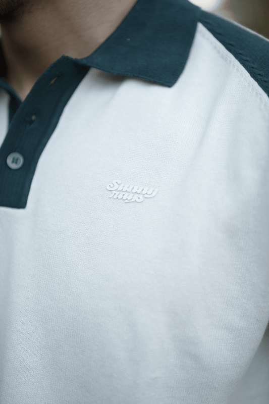 Raglan Sleeves Knit Polo - Sunny Rays