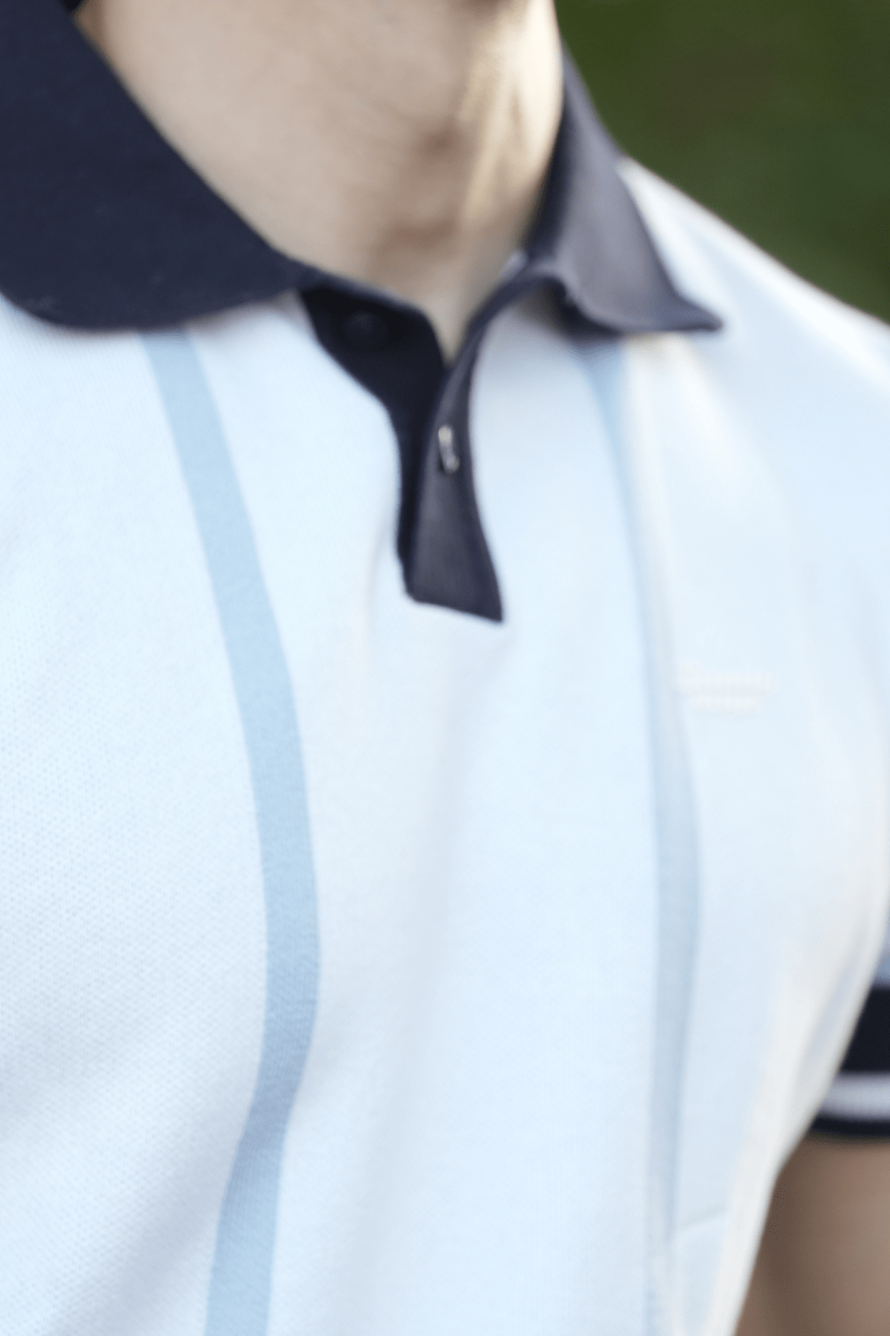 Retro Style Jersey Knit Polo - Sunny Rays