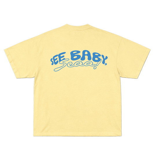 See Baby Sea Tee (Butter Yellow) - Sunny Rays